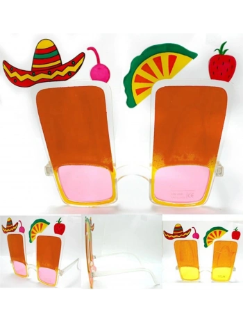 Sombrero Hawaii Fiesta Meyve Figürlü Yaza Merhaba Gözlük