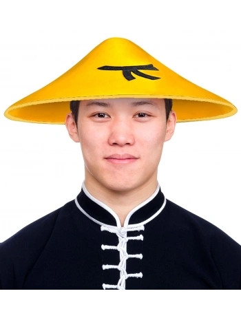 Uzak Doğu Asyalı Çin Japon Şapkası Sarı Renk