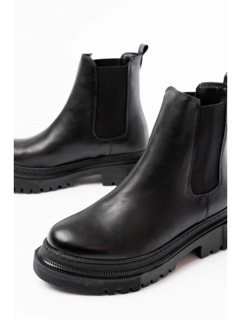 812-2137 Siyah Lastikli Günlük Kadın Bot