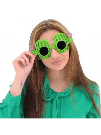 Kaktüs Temalı Hawaii Yaz Partisi Gözlüğü 8.5x18.5 Cm