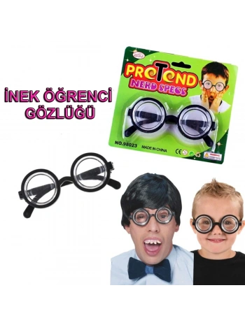İnek Öğrenci Gözlüğü Şaka Gözlüğü
