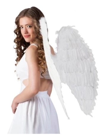 Beyaz Renkli Büyük Boy Melek Kanadı 55x80 Cm