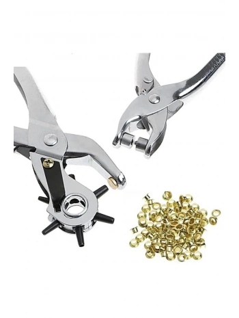 Kemer Delme Ve Perçin Pensesi Ikli Set Deri Plastik Delici