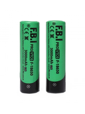 Vtc6 18650 3.7v 3000mah 30a Li-ion Şarjlı Pil + Pil Taşıma Kutusu 2li Set
