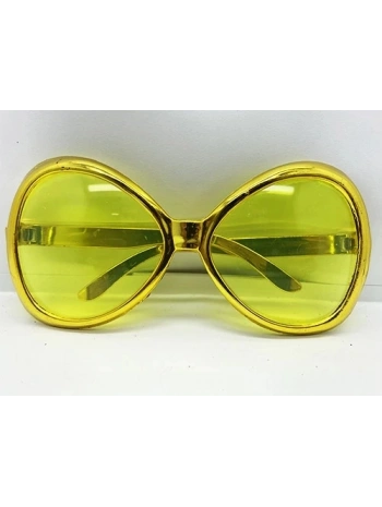 Yeşilçam Temalı Parti Gözlüğü Gold Renk 7x16 Cm
