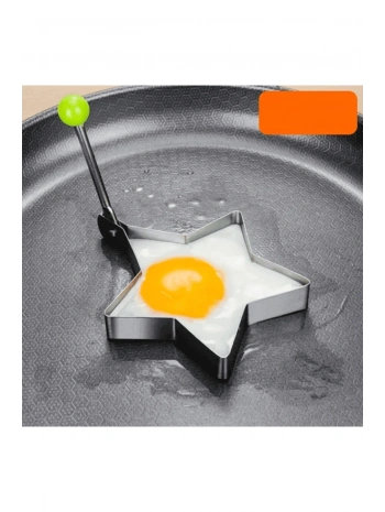 Metalik Yıldız Şeklinde Metal Omlet Yumurta Ve Krep Kalıpları