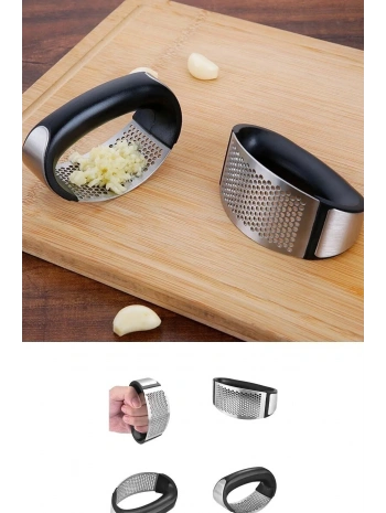 Paslanmaz Çelik Sarımsak Ezici Presi Parçalayıcı Doğrama Aleti