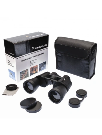 10×50 – Geniş Ön Mercekli Profesyonel El Dürbünü – 1000m/56m – Siyah