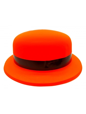 Neon Partisi Turuncu Renk Melon Plastik Parti Şapkası