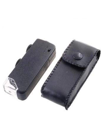 Mini 60x 100x Zoom Lens Odak Takı Led Cep Mikroskop Büyüteç