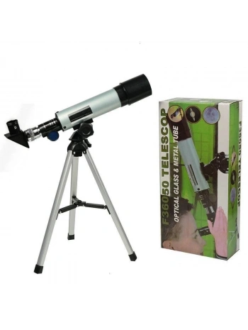 50x360 Mini Teleskop Kara Uzay Teleskobu Aliminyum Gövde Tripodlu