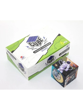 Uzay Temalı Küp Yapboz 8935