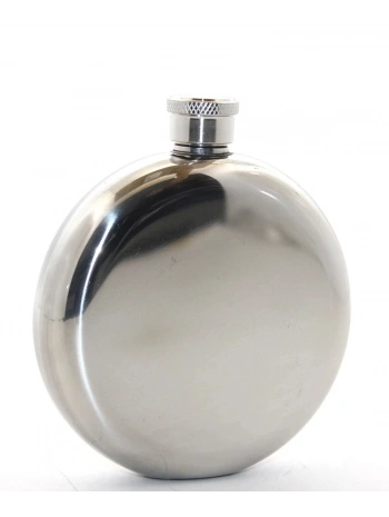 Paslanmaz Çelik Yuvarlak 5 Oz Tekli Matara Alk2676