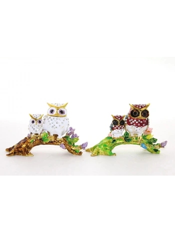 Swaroski Dal Üstünde 2li Baykuş Alk2026