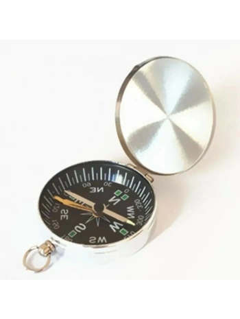 Mini Taşınabilir  Kapaklı Cep Saati Model Alüminyum İğne Kılıtlı  Pusula G451