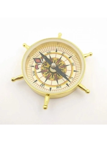 Estetik Tasarım Dümen Model Pirinç Pusula