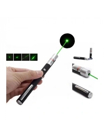 10 Km Menzilli Tek Başlıklı Pilli Yeşil Lazer Uzun Menzil Kutulu Siyah