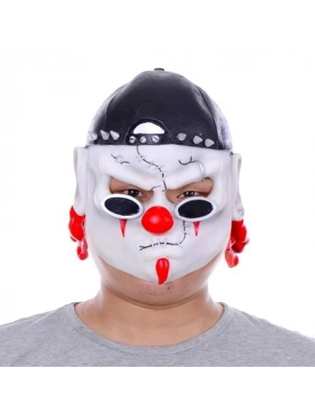 Lateks Şapkalı Gözlüklü Beyaz Maske