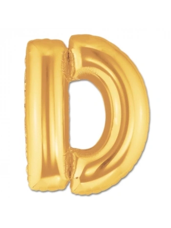 D Harf Folyo Balon Altın Renk  40 İnç