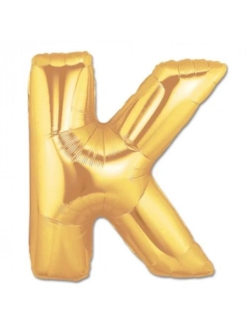 K Harf Folyo Balon Altın Renk  40 İnç