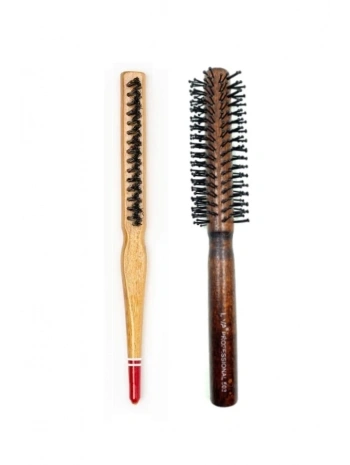 Liva 503& 690 Profesyonel Yanmaz Set Topuz Saç Fırçası-2li