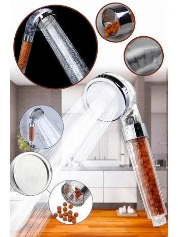 Boncuklu Su Tasarruflu Kireç Önleyici Duş Başlığı