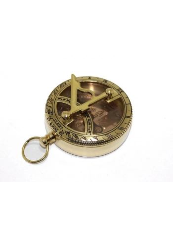 Pirinç Güneş Saati Ve Pusula Modeli 7830