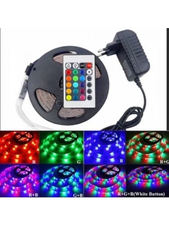 3 Çipli Rgb İç Mekan Şerit Led 5 Metre