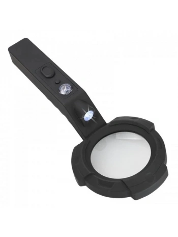 7 Led Aydınlatma,fener,pusula,4x Büyütme Okuma Büyüteç  Th600557