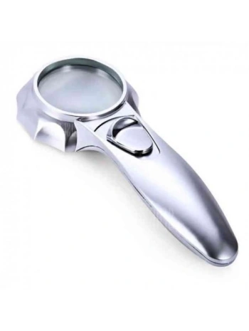 7x Büyüteç 6 Led Işık Aydınlatma 50mm Optik Lens El Büyüteç