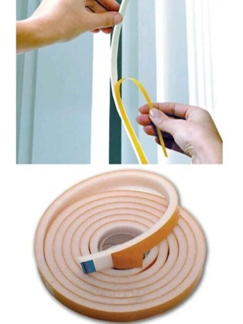 9 Metre Pencere Izolasyon Bandı Yapışkanlı Cam Yalıtım Süngeri Rüzgar Soğuk Kesici Pimapen Fitili