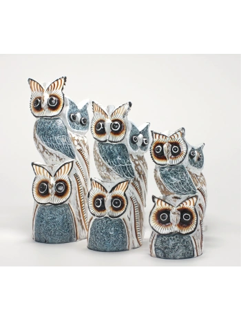 Ahşap 3lü Baykuş Seti 3okas-18