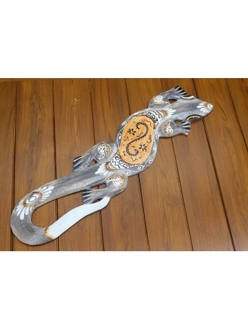 Ahşap Duvara Asmali Kertenkele Figürü Galileo-21