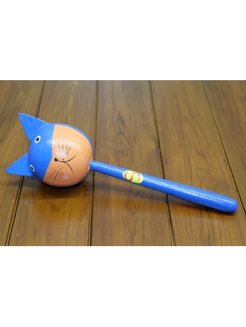 Ahşap Kedili Marakas Tekli Polos:27