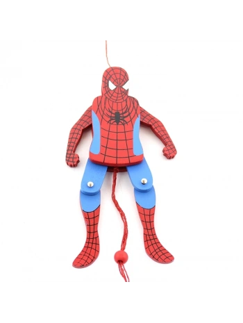 Ahşap Salanan Örümcek Adam Figürü Alk1195