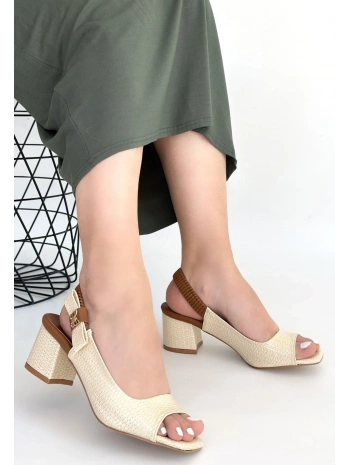 Alessi Bej Rugan Topuklu Ayakkabı