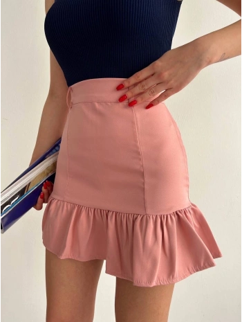 Altı fırfırlı etek pudra s24817