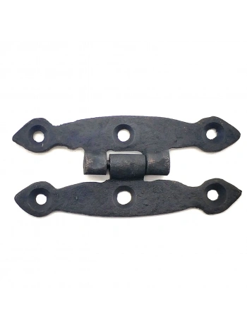 Antika Tarz Dekoratif Pirinç Dar Menteşe - 75x39 Mm, Oksit