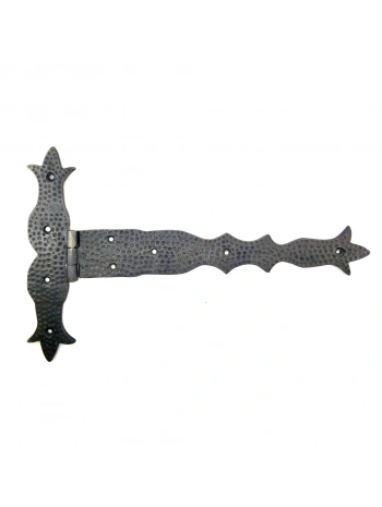 Antika Tarz Dekoratif Pirinç Kuyruklu Dövme Menteşe - 251x393 Mm, Oksit