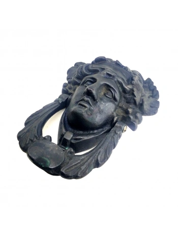 Antika Tarz Dekoratif Pirinç Sezar Kapı Tokmağı, Taktak - Oksit