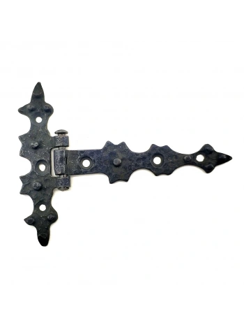 Antika Tarz Dekoratif Pirinç Yıldız Kuyruklu Menteşe - 85x110 Mm, Oksit