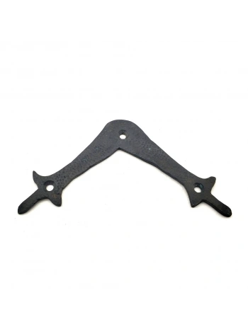 Antika Tarz Dekoratif Pirinç Zambak Gönye - Üst, 107x107 Mm, Oksit