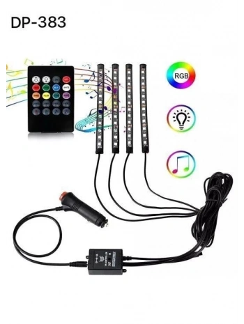 Araç İçi Ayak Altı Ses Duyarlı Şerit Led 4lü Set