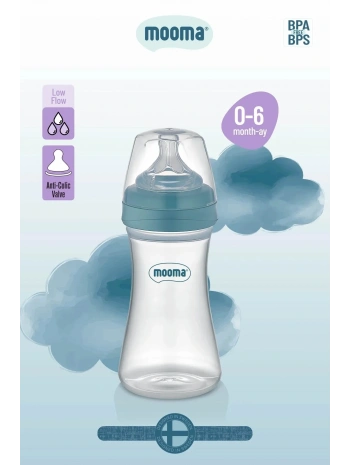 Biberon Anti Kolik Biberon 250 Ml Kapaklı Biberon 0 - 6 Ay (yavaş Akış)