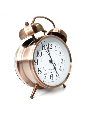 Büyük Boy Metal Bakır Çalar Saat