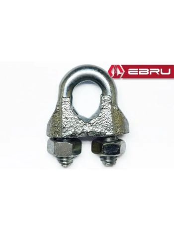 Çelik Halat Bağlama, Düğüm, Klemens 10 Mm - 25 Adet