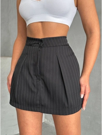 Çizgili şort etek