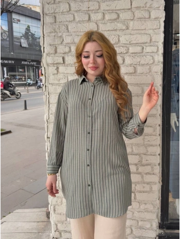 Çizgili tunik gömlek