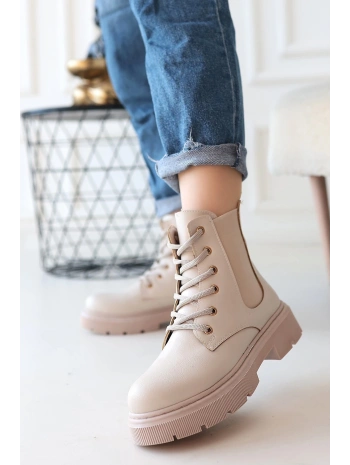 Daum Bej Cilt Bağcıklı Bot