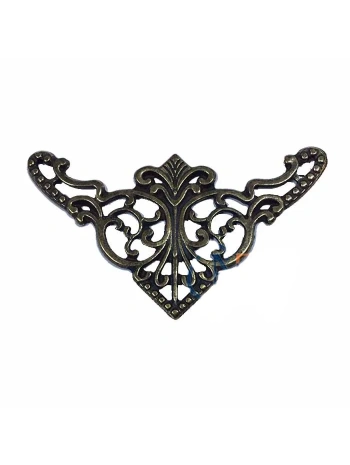 Dekoratif Köşe Süsü, Köşelik - Büyük, 31x55mm, Antik, 1 Adet